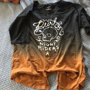Burton Night Riders split tee shirt